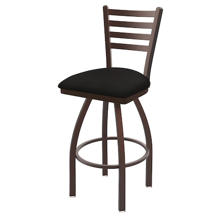 Holland Bar Stool Co 36" Swivel Bar Stool, Bronze Finish, Canter Espresso Seat 41036BZ003